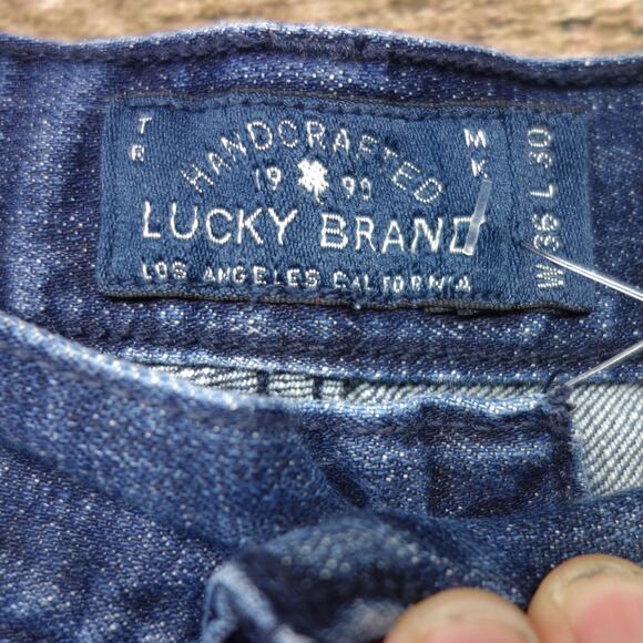 Lucky Brand Men's Size 36/30 Straight Leg Button Fly Jeans #2488 - Picture 7 of 13